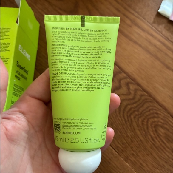 Elemis Superfood Vital Veggie Mask Nourishing Prebiotic Green Mask 75ml - Picture 6 of 6